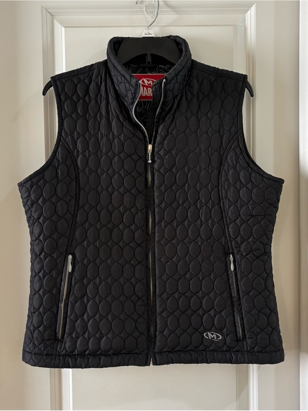 Marker Black Quilted Sleeveless Vest - Women XL